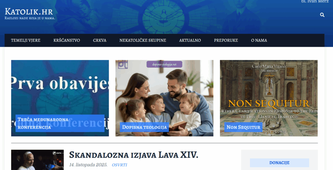 Naslovnica Katolik.hr